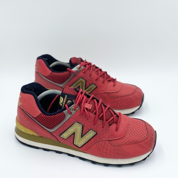 New Balance ML574DOR Red Dragon Zodiac width D Sneaker without box Men 11 - Picture 3 of 6